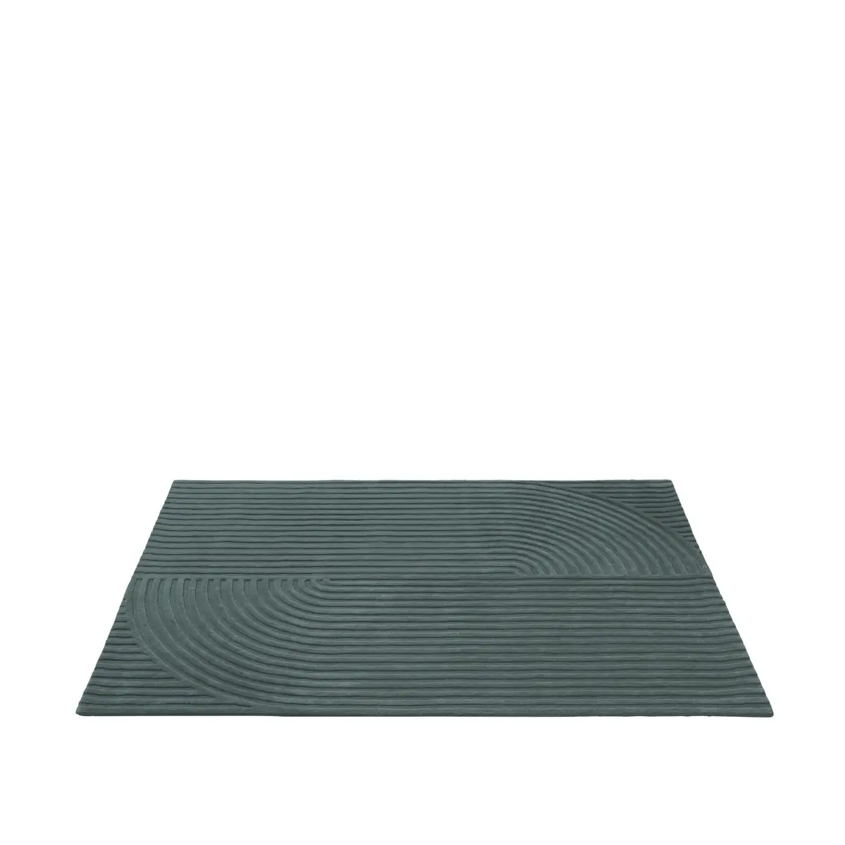 Relevo Teppe Quattro - 170 x 240 cm - Mørkegrønn