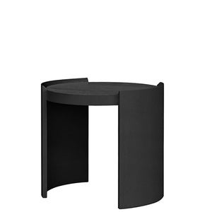 Oakland sidebord Ø55 cm svart