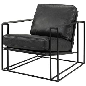 Bellagio lenestol skinn/metall Artwood