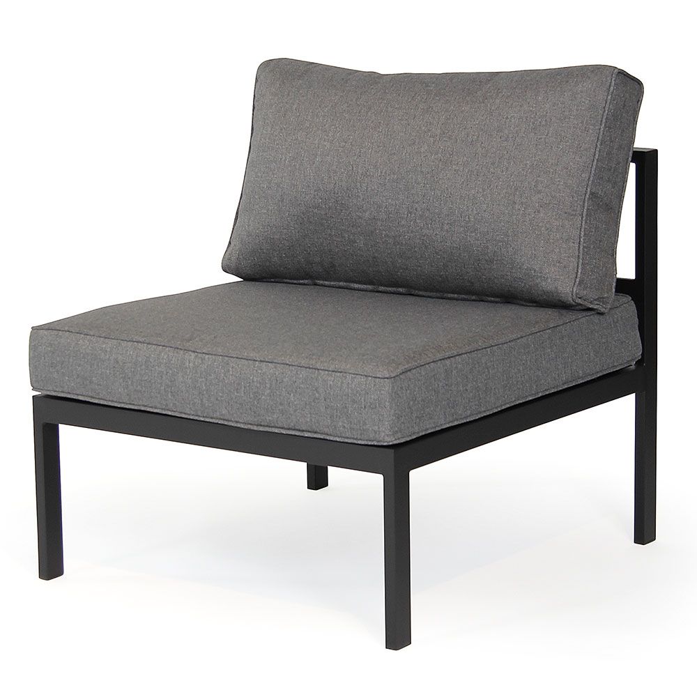 Leone midtdel svart/grå aluminium Brafab