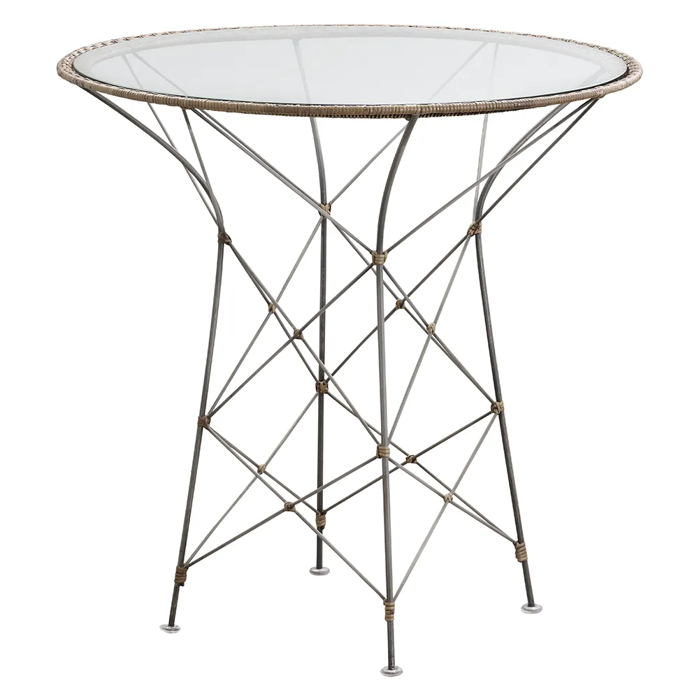 Funky kafébord med glass hasselnøtt