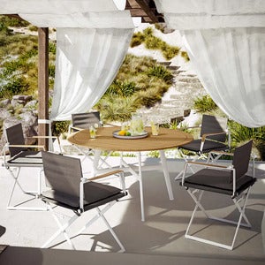 Seax lenestol Svart/Teak/Taupe