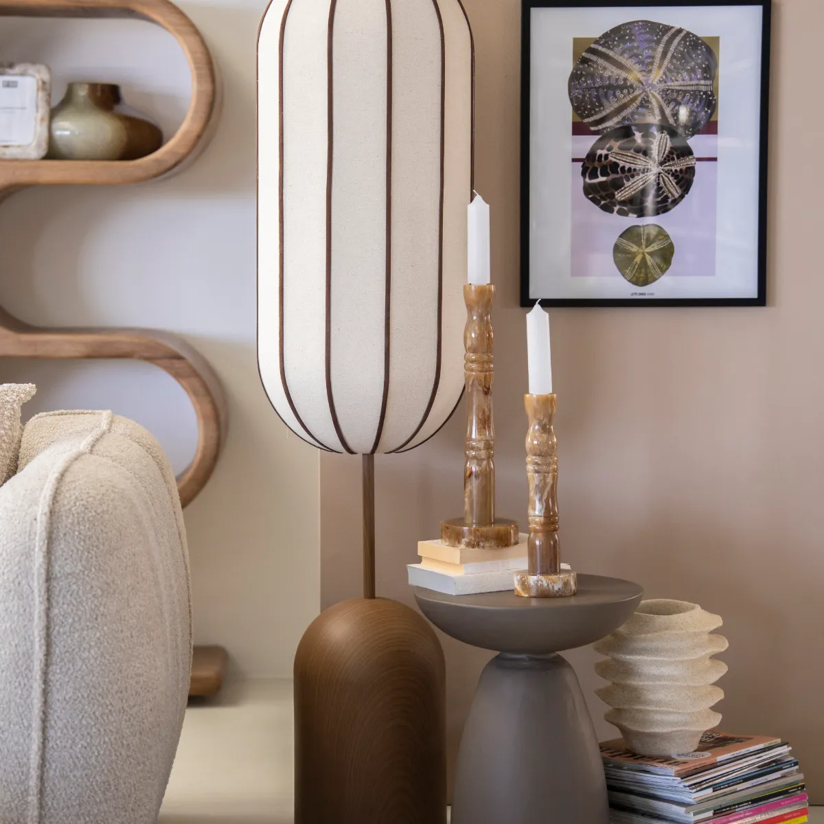Cocoon gulvlampe 35x35x145 cm brun
