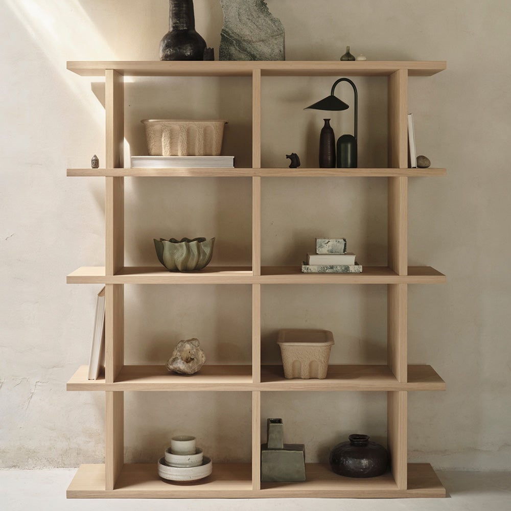 Kona Bokhylle  2x4 - Naturlig eik