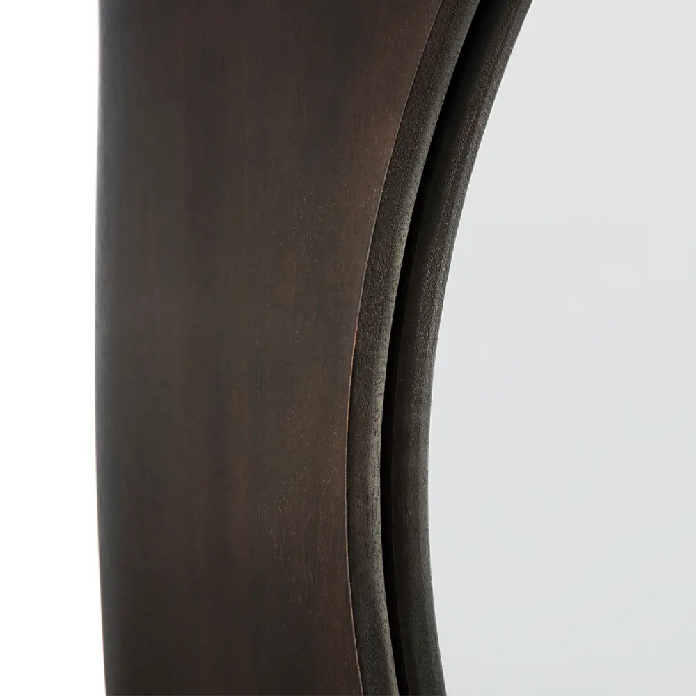 PI veggspeil 100x100 cm lakkert mahogni