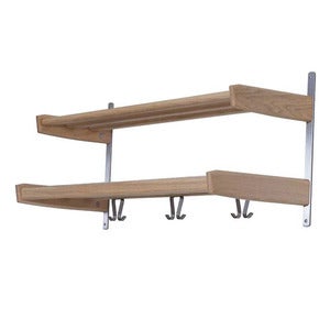 Meja Hattehylle 90 cm 2 hyller Hvitoljet eik