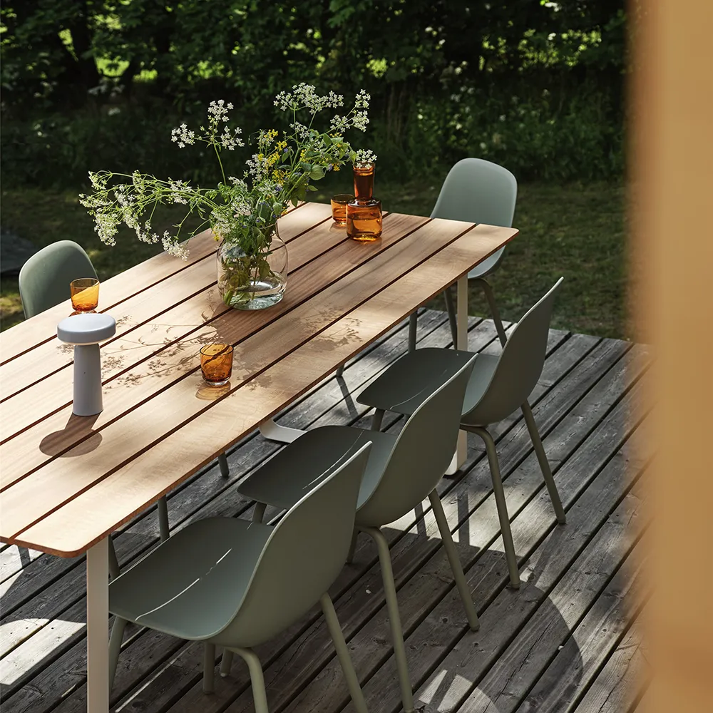 70/70 Spisebord 225x90 cm Sapele Mahogany/Grey