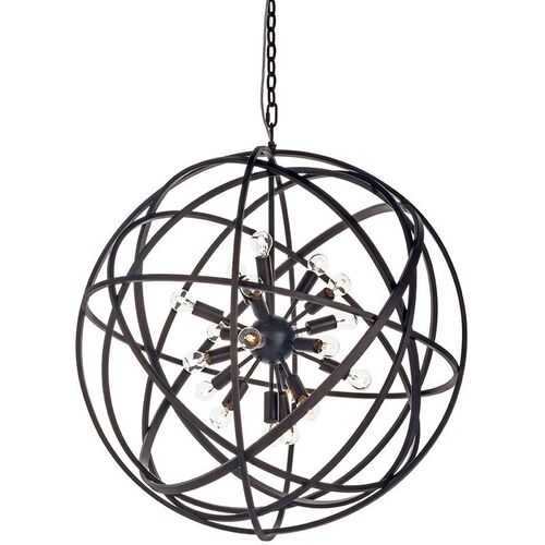 Taklampe Nest svart 80 cm