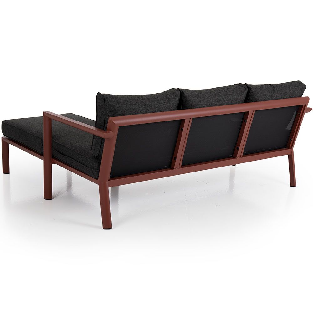 Delia divansofa Burnt Paprika Brafab
