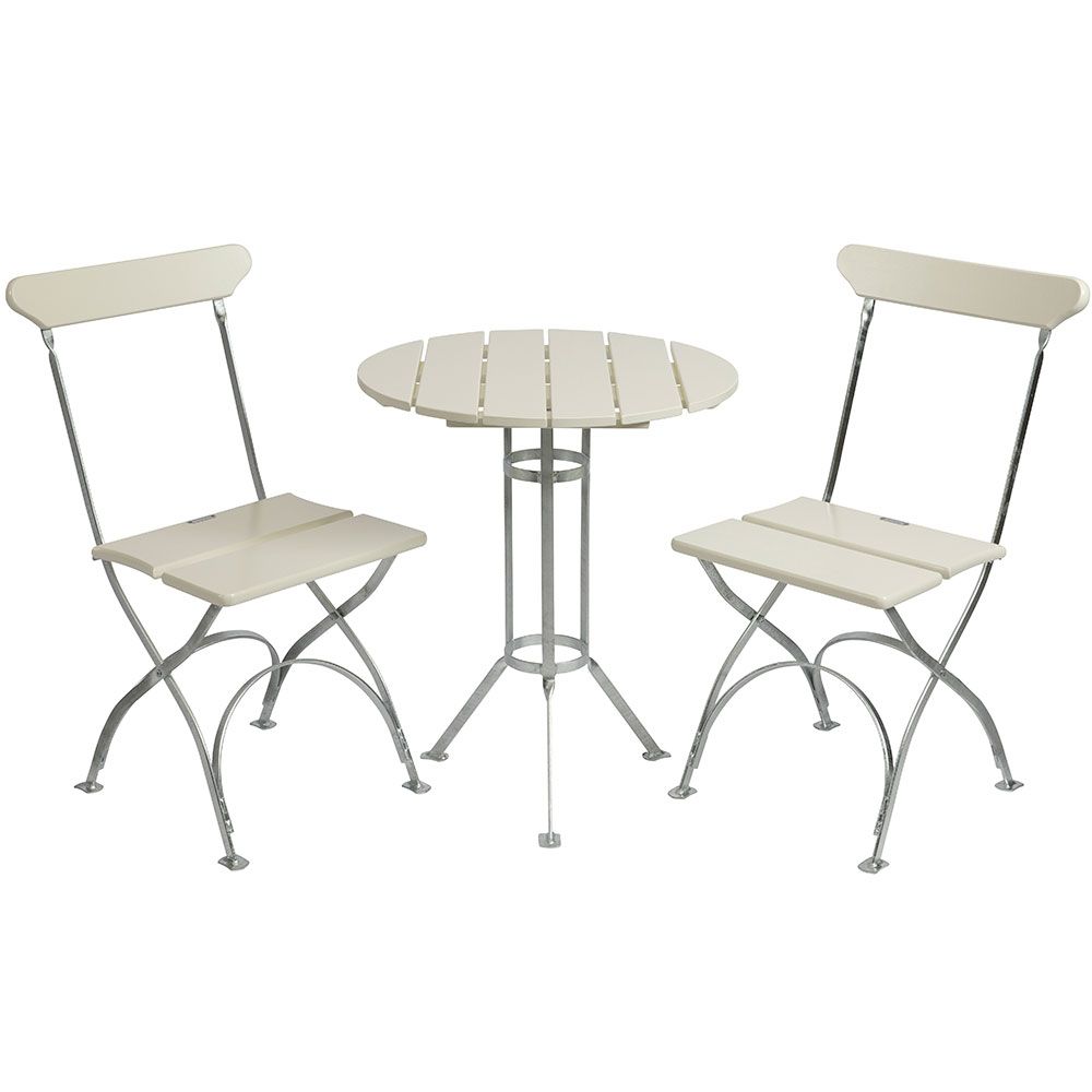 Bryggeri cafégruppe hvit Grythyttan Stålmöbler