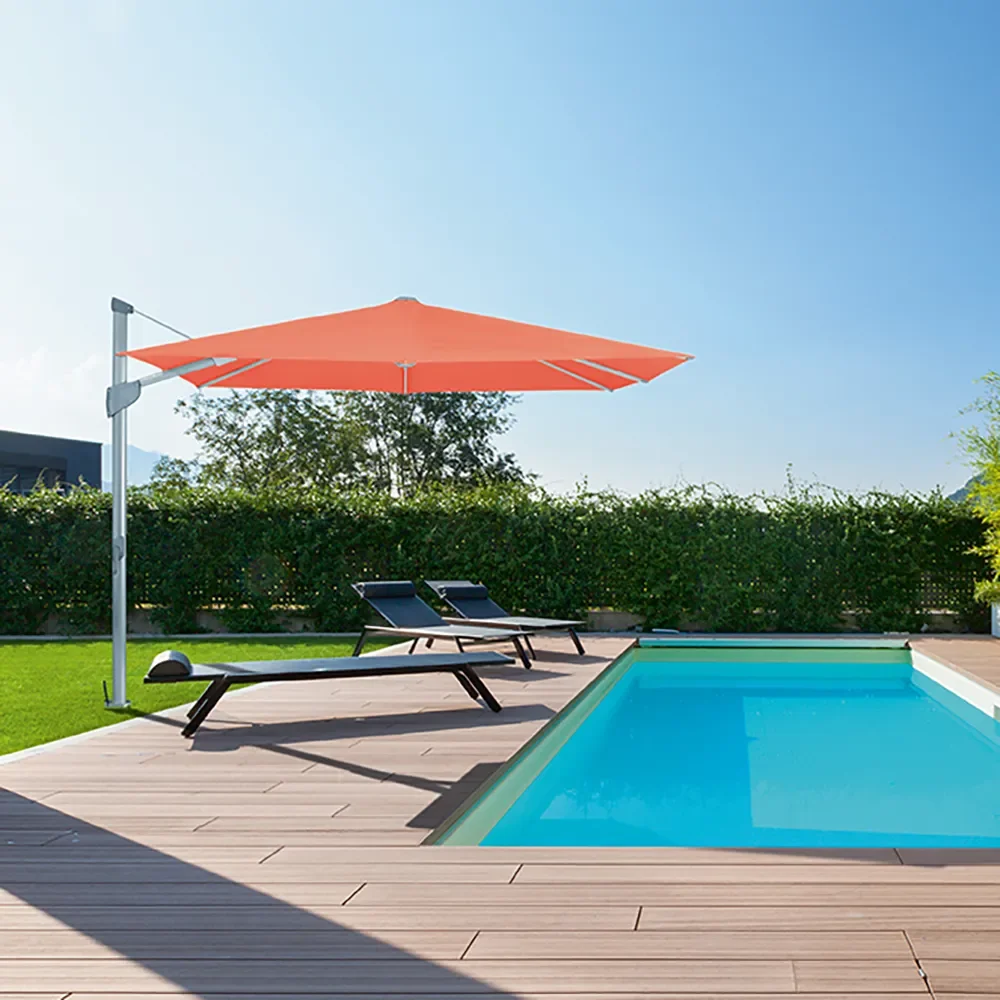 Fortano 300x300 cm parasoll alu Cat.4 408 Black