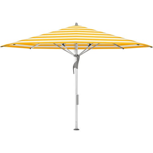 Fortello LED 400 cm parasoll alu Cat.5 624 Yellow Stripe