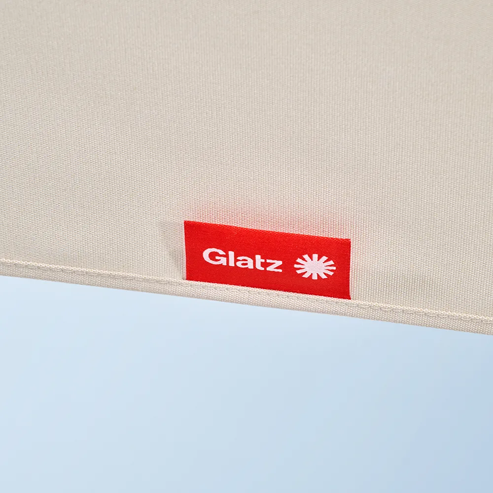 Smart parasoll 250 cm matt white Kat.5 800 Red Stripe