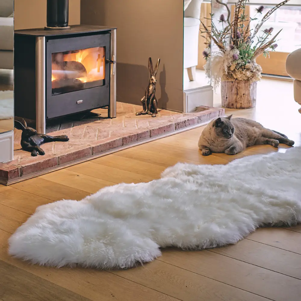 Vilma saueskinn hvit