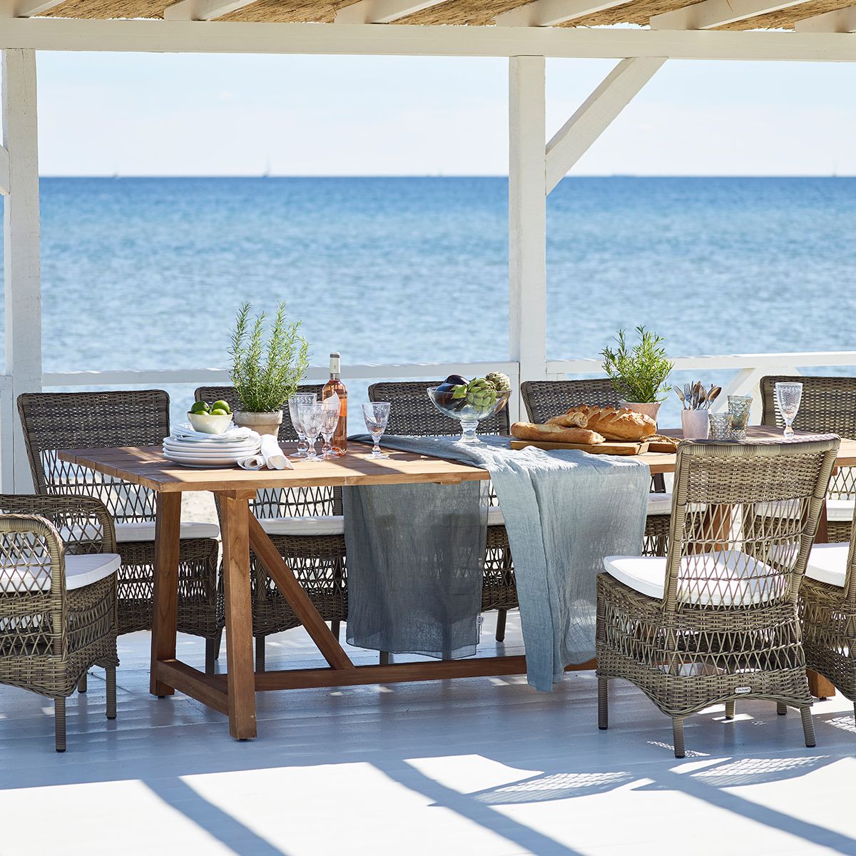 George Spisebord 100 X 200 - 280 Cm Teak 