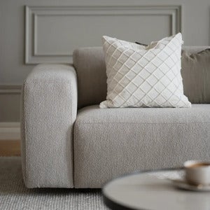 Willard sofa 4-seter stoff Alice lys beige