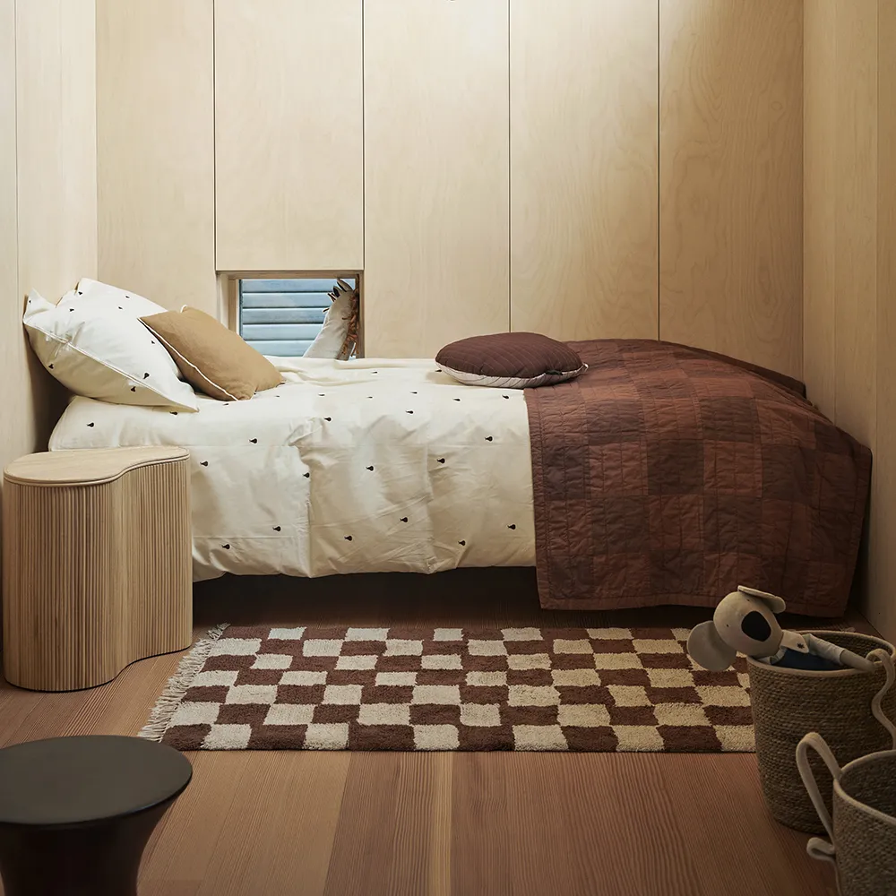 Vaskbar Teppe Mara Rust