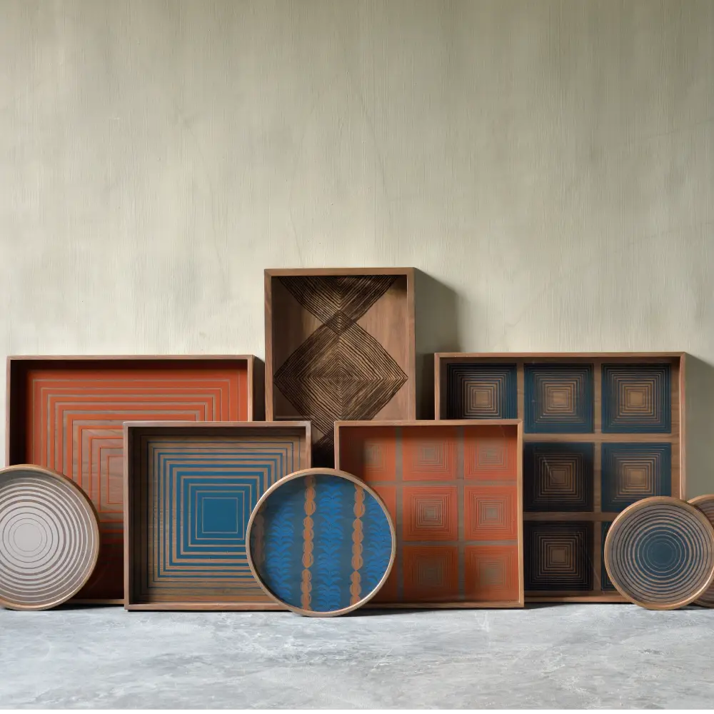 Squares brett 38x38 cm pumpkin