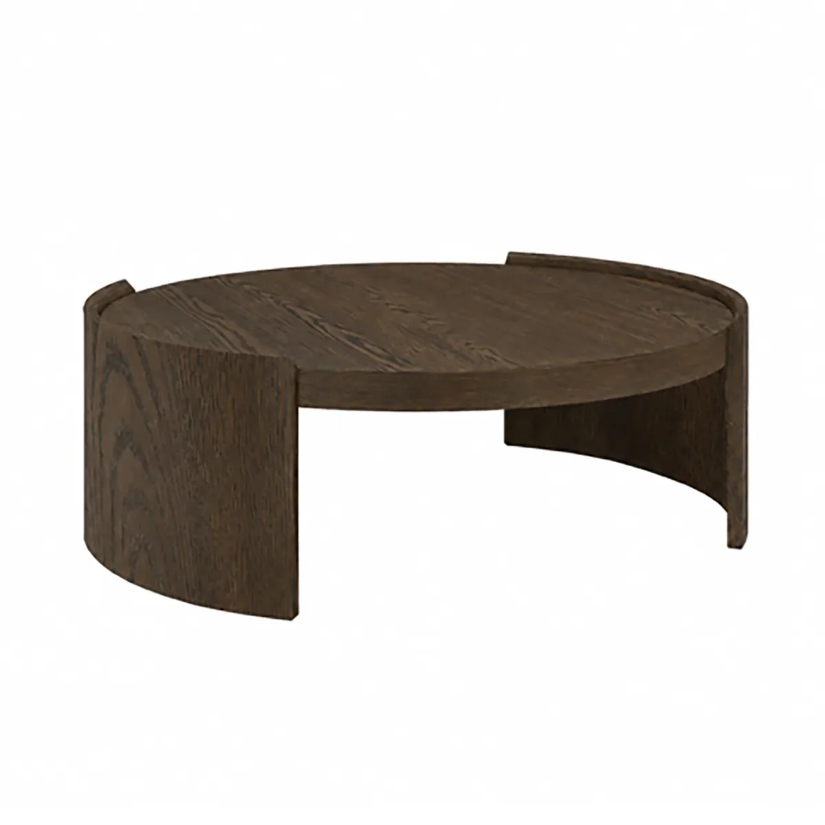 Rundt sofabord Oakland Ø 100 cm US brown