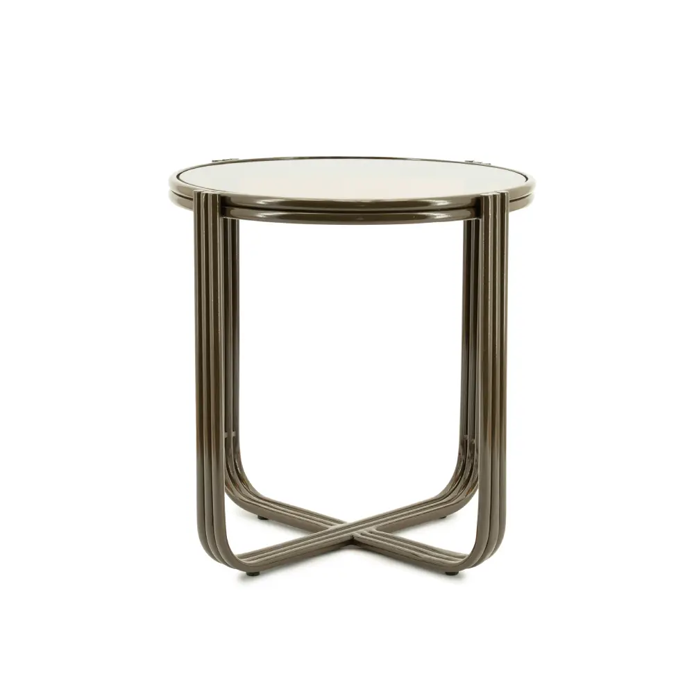 Groovy sidebord - brunt 42,5x42,5x42,5 cm