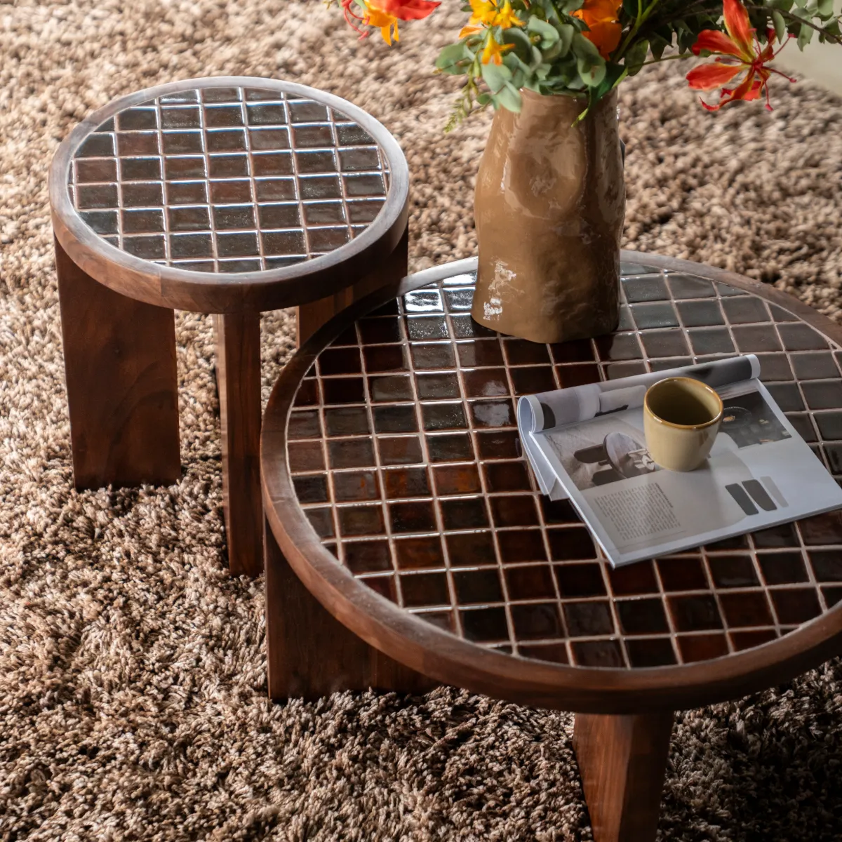 Coffee table TiledUp 70x70x35 cm