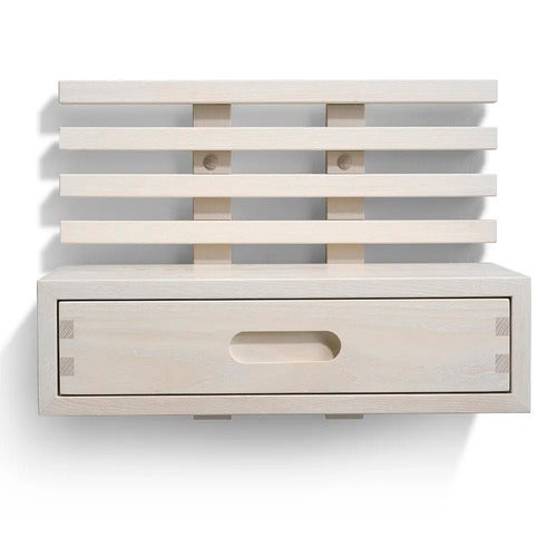 Zece Nattbord med skuff Hvitoljet ask