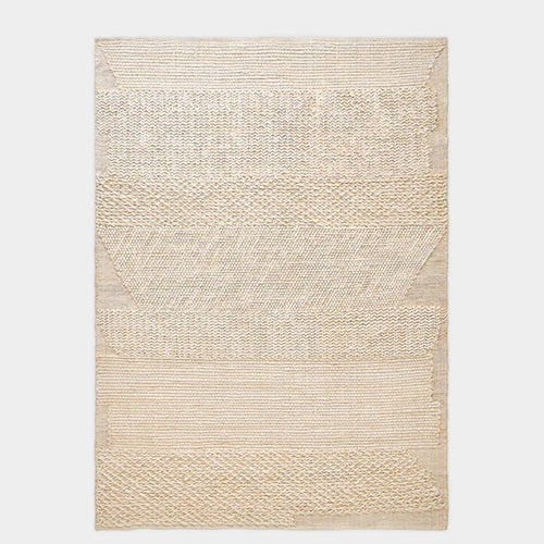 Knotty teppe hvitt 200 x 300 cm