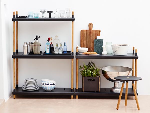 Frame Hylle 83cm Teak/Hvit