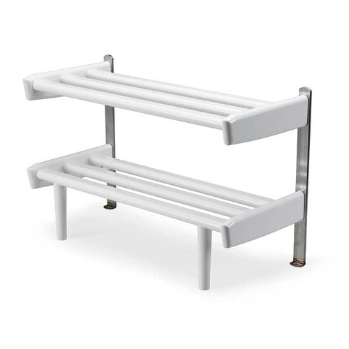 Meja Skohylle Gulv 59 cm Hvitlakkert bjørk