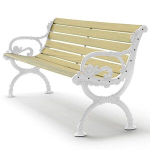 Sofa Byarum / 125cm / g:hvit / v:impreg. for Byarums Bruk