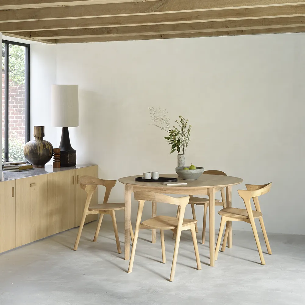 Bok Spisebord Ø129-179 cm Eik