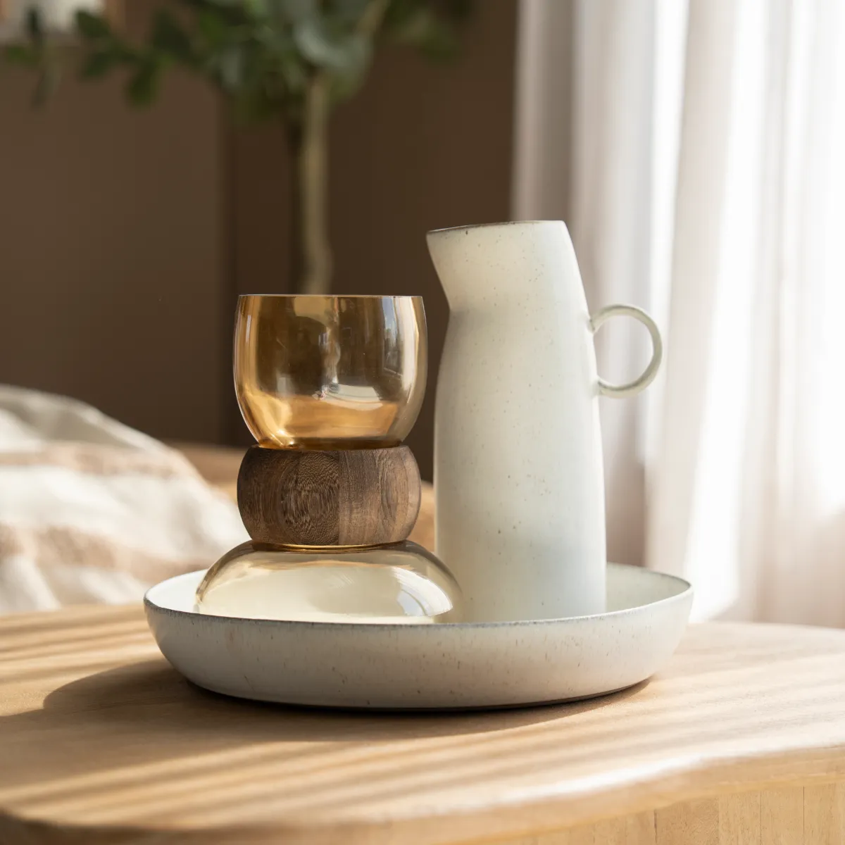 Caraffa 15x11x28 cm beige