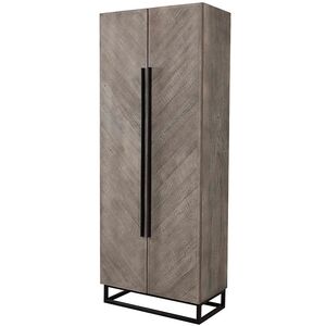 Vitrineskap Vancouver grå Artwood