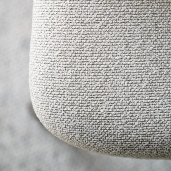 Patterson stol beige stoff / brun eik