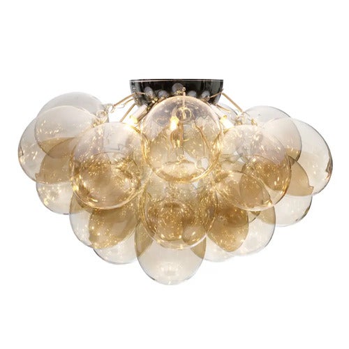 Gross plafond taklampe Ø70cm krom/rav