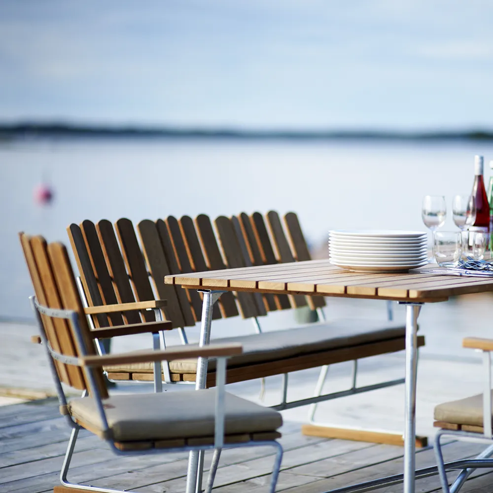 A2 Lenestol i oljet eik Grythyttan Stålmöbler