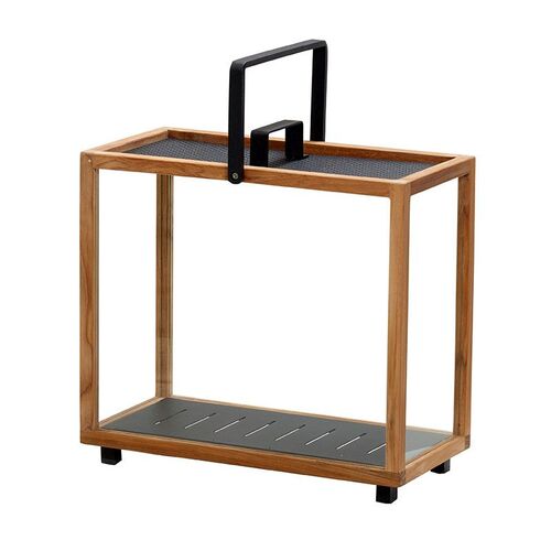 Lighthouse Lyslykt Grå/Teak Rektangulær