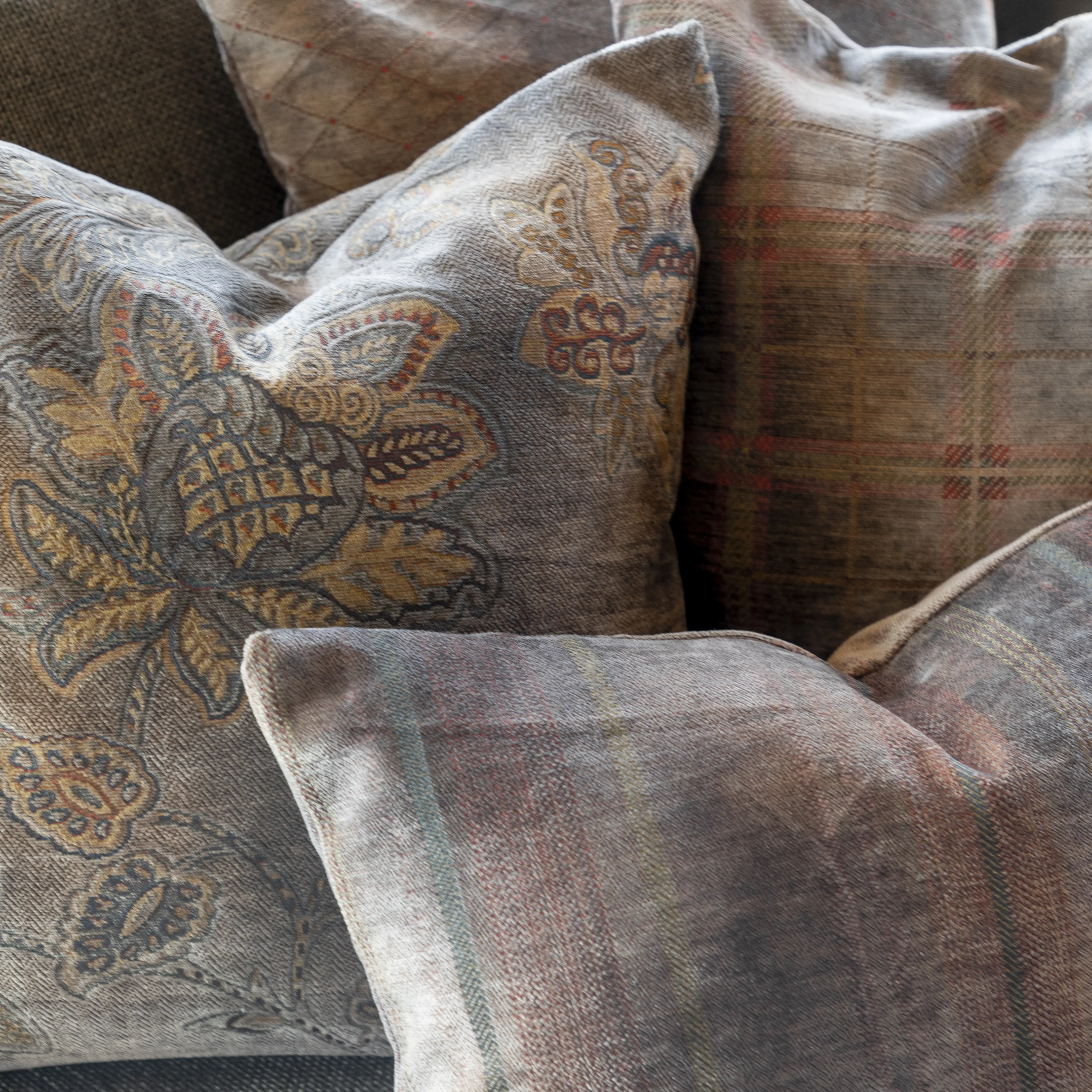  Putetrekk Merano Check Bruciatio 50 x 50 cm Artwood