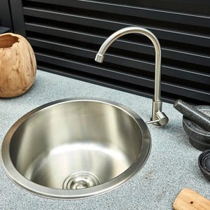 Bellac utekjøkken med vask svart Brafab