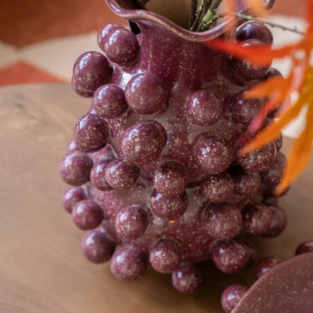 Vase Viro - burgundy 28,3x28,3x39,7 cm