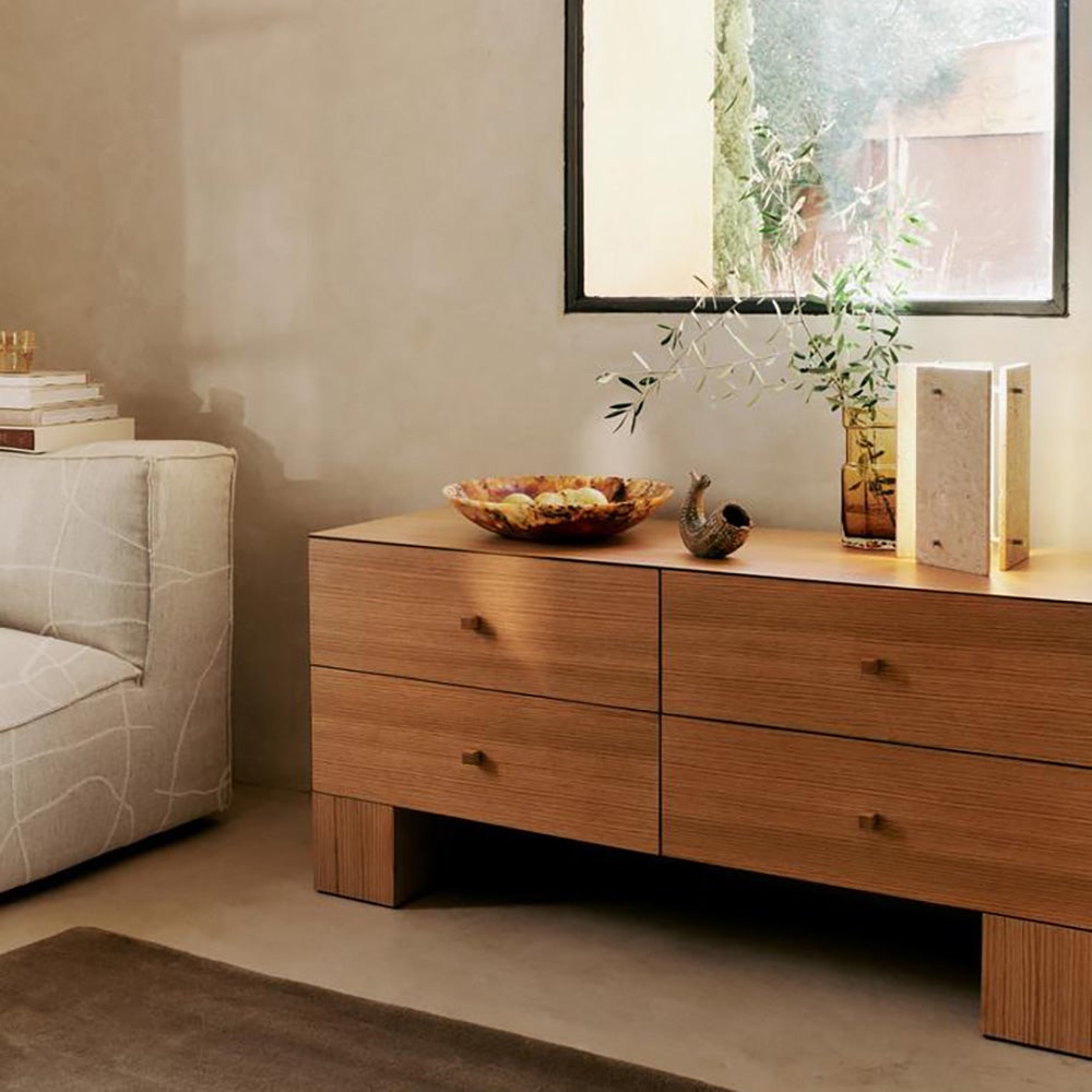 Kuben kommode 2x2 - Natural Oak Finer