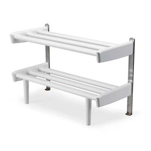 Meja Skohylle Gulv 59 cm Hvitlakkert bjørk