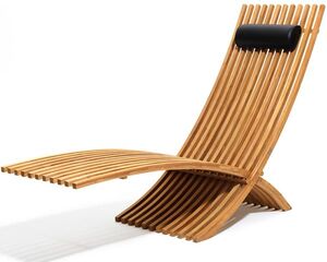 Nozib Sun Lounger Teak Skargaarden
