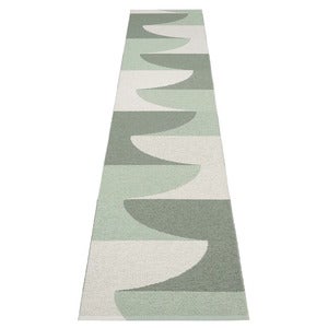 Hill teppe Army/Misty Mint/Fossil Grey 70 x 360cm