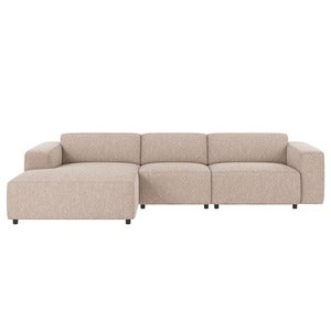 Willard sofa 4-seter sofa chaiselong venstre stoff Alice lys beige