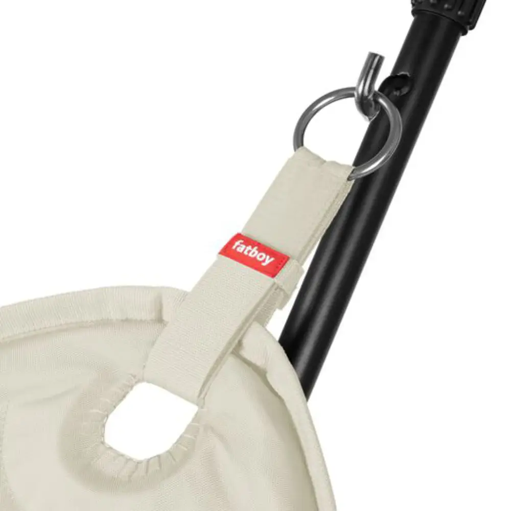 Hengekøye cream inc. stativ svart