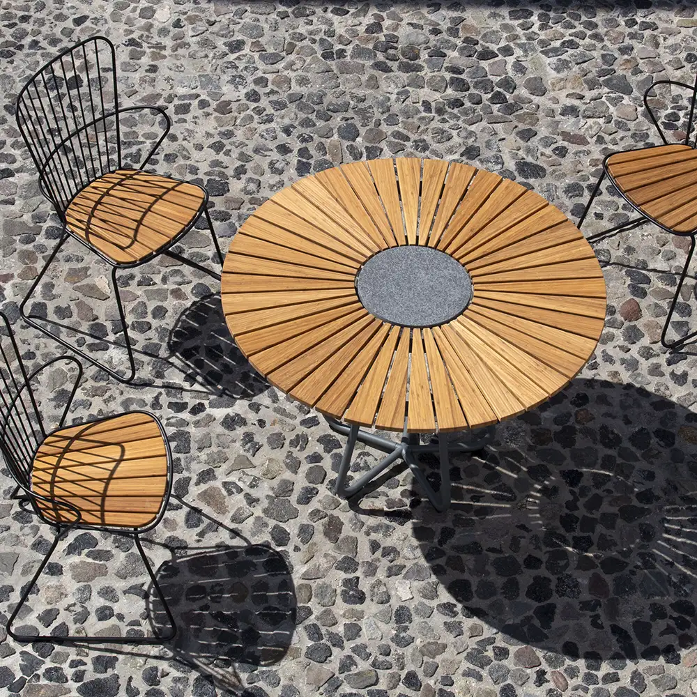 Paon spisestol hvit/taupe stål 