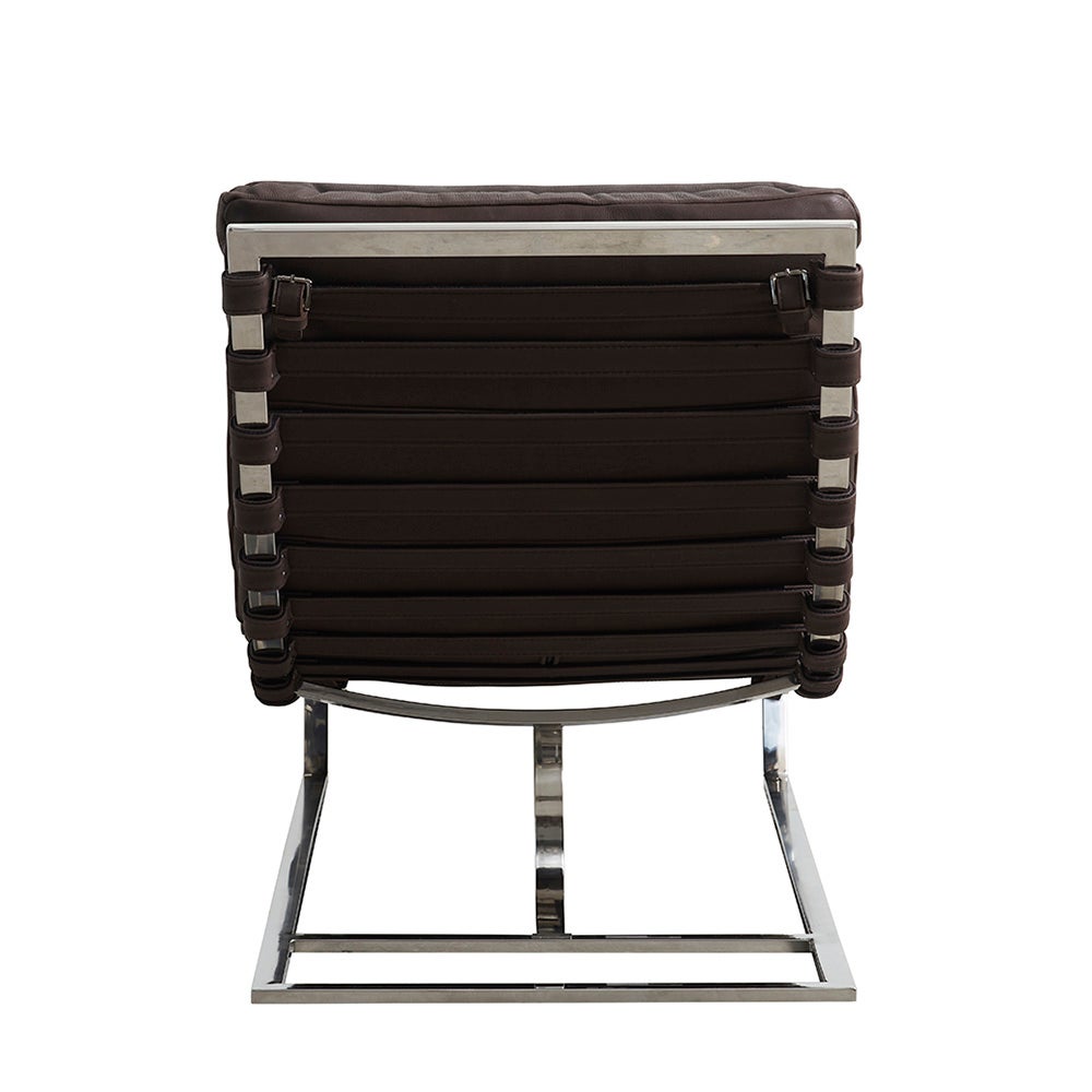 Cliff sjeselong i skinn – brun