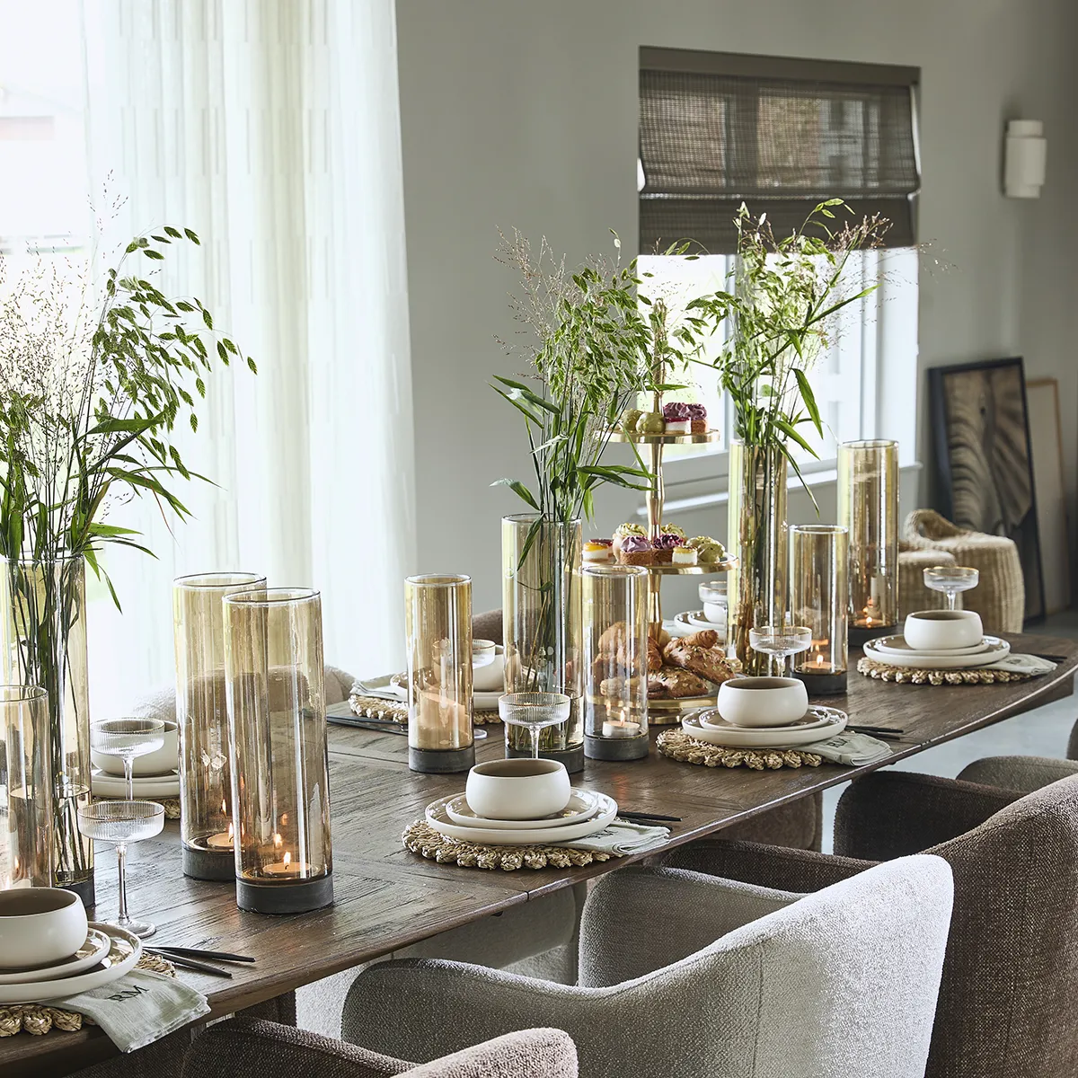 Spisestol Napoli Beige med armlener