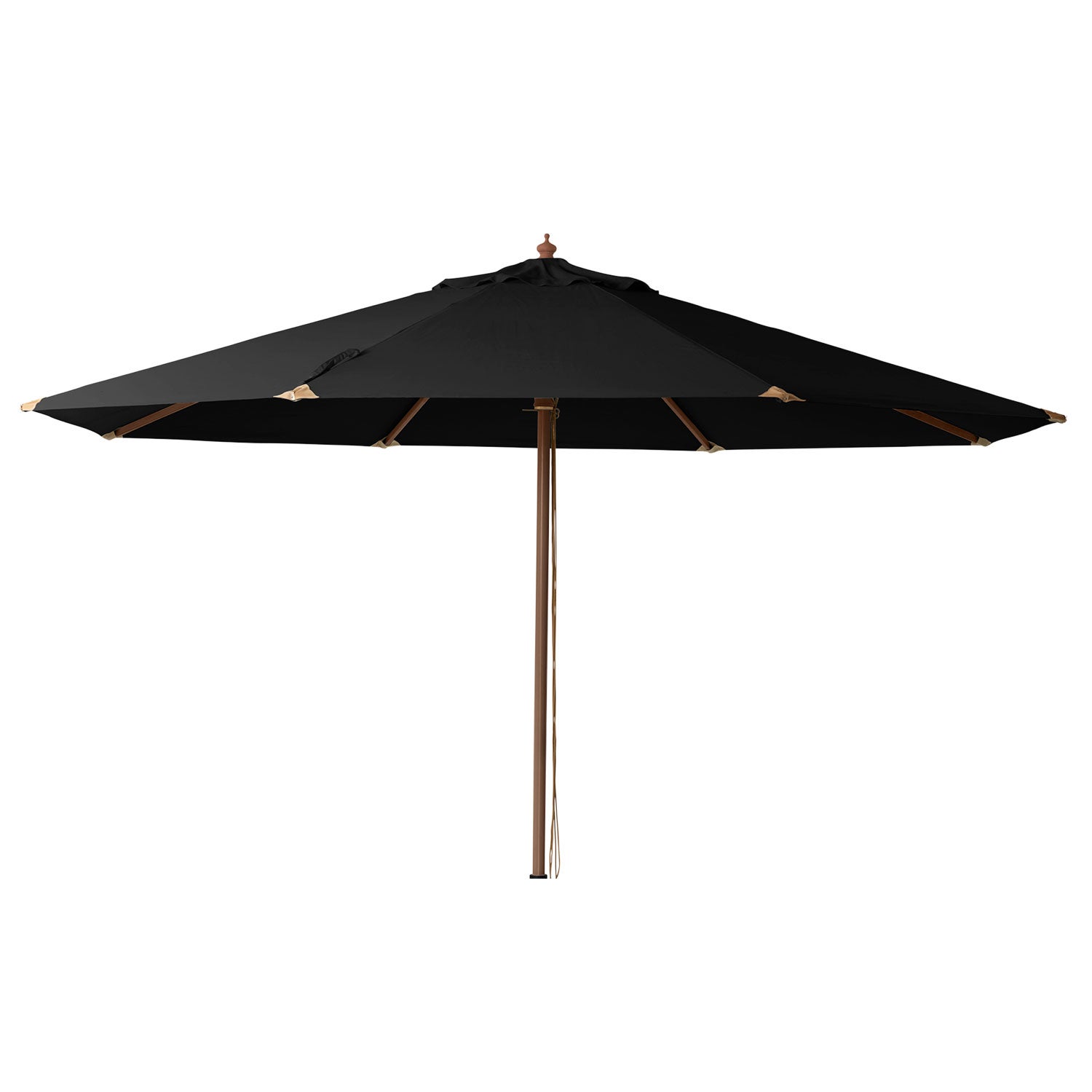 Lizzano 400 cm parasol Træramme sort 